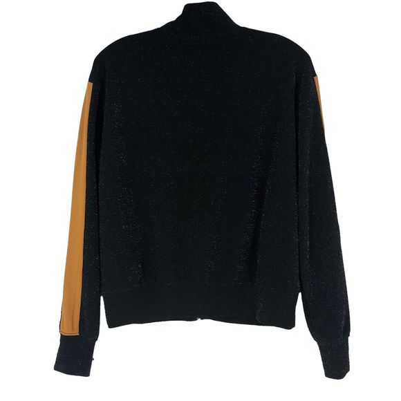 Wild Fable Shimmering Track Jacket w/Mustard colored Stripe on Arm SZ M - Picture 3 of 6